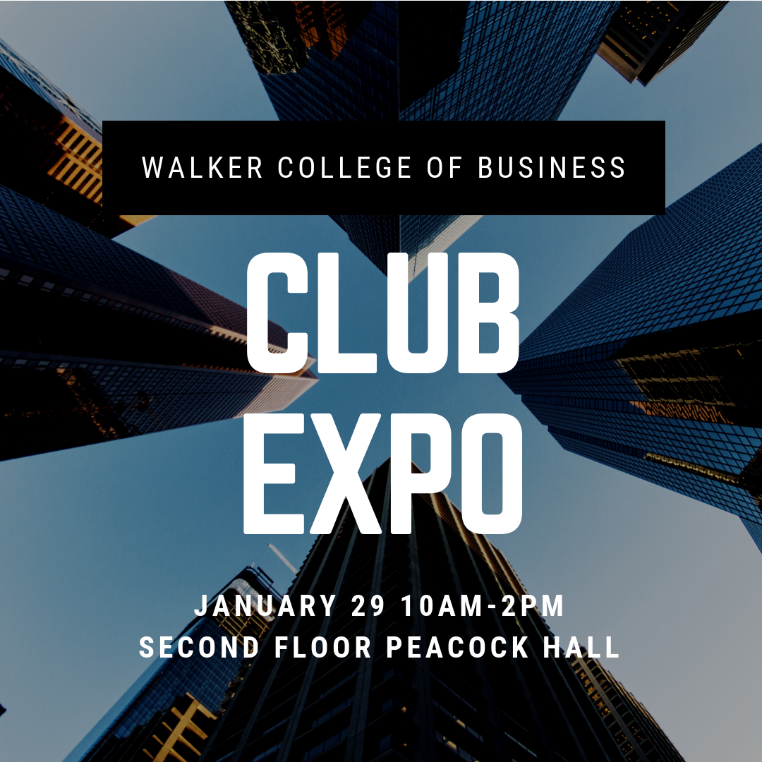Spring 2019 Business Club Expo is coming to the Walker College Walker